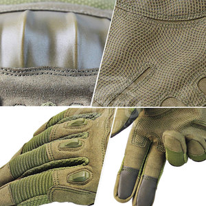 New Style Leather Touch Screen Motorbike Gloves for Cycling Racing Full Finger Lightweight - Product Image 6