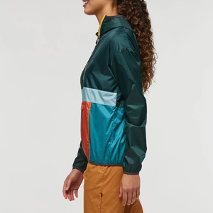 Chaqueta cortavientos con logotipo personalizado para mujer, el más nuevo estilo, chaqueta cortavientos de manga larga para mujer, talla de tela estampada - Product Image 2