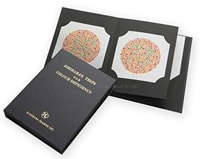 LIVRES DE TABLEAU DE TEST ISHIHARA POUR LA DÉFICIENCE DE COULEUR 24 PLAQUES MARS FABRICATION .. - Product Image 2