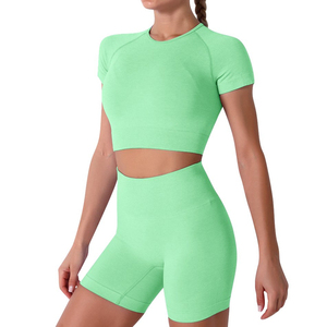 Conjuntos de Yoga para mujer hechos a medida, ropa de gimnasio ligera, secado rápido, transpirable, de talla grande, cómodo diseño Reversible 2025, el mejor diseño - Product Image 4