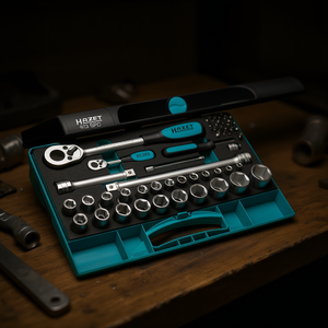 Hazet 1/2'' (47pcs) Set of <b>Ratchet</b> and Square <b>Sockets</b> - Product Image 3