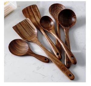 5 grands bols à salade en bois bol à salade en bois bols à salade acacia naturel manguier bois outils de cuisine ensemble fabriqué en inde - Product Image 5