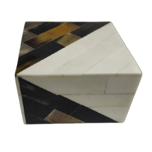 Boîte de rangement artisanale de qualité supérieure en corne et MDF avec incrustation, technique de polissage, pour Thanksgiving, Nouvel An, objets d'art et de collection, décoration - Product Image 1