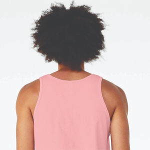 Venta al por menor Fit 100% Airlume anillo peinado hilado algodón 32 solo 4,2 oz Unisex Rosa Jersey tanque botón Casual lado cosido diseño - Product Image 6