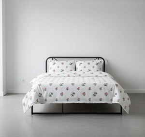 Draps de lit de luxe en coton 100% rayé multicolore, taille king size, 93x108, tissu non tissé doux, absorbant l'humidité, qualité 130GSM, résistant - Product Image 4