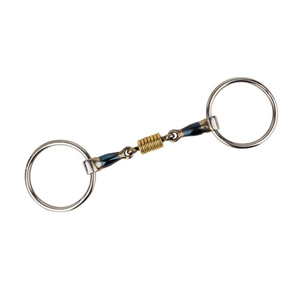 บิตม้าแบบ Double Joint Baucher Snaffle ทำจากสแตนเลสสตีล คุณภาพสูง พร้อมห่วงหลวม สำหรับขี่ม้า - Product Image 1
