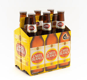 Marque de bière mexicaine Carta blancha-carta blancha Original bière importée-6 bouteilles/12 floz - Product Image 4