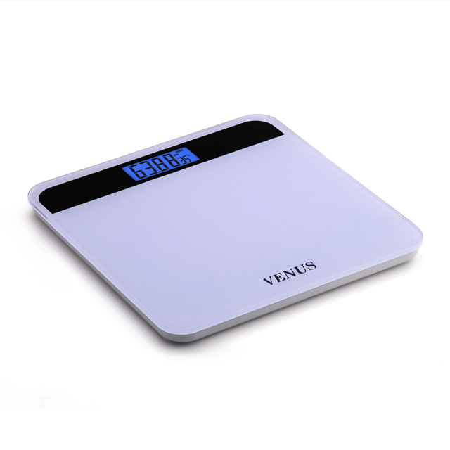 Modern Bathroom Scale Digital 180kg Capacity Tempered Glass Slim Body Large LCD Display Durable House Personal Weighing Scale