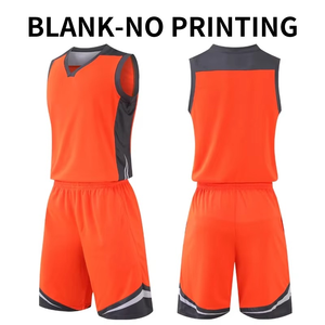 Uniforme de basket-ball rétro personnalisé pour hommes 100% polyester maille imprimé été respirant maillot chemise Shorts pas cher HLG224 adulte - Product Image 1
