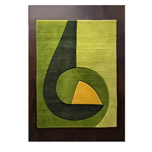 Alfombra Rectangular Moderna Abstracta de Lana de Nueva Zelanda, Hecha a Mano, de Pelo Largo, Antideslizante, Impermeable y Resistente a las Manchas, para Hogar u Oficina - Product Image 3