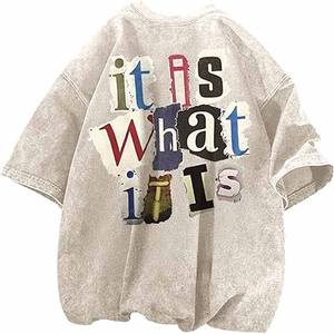 280g 100% coton surdimensionné t-shirt épaule grande taille sérigraphie logo personnalisé t-shirt pour hommes téléchargé par robe de sport - Product Image 1