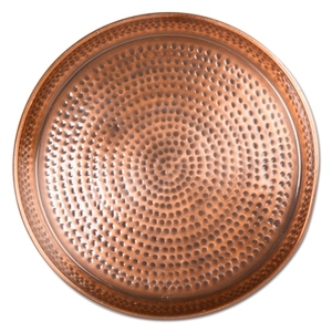 Metal Pure Copper <b>Tray</b> Hammered <b>Round</b> Shaped Copper <b>Tray</b> Home Hotel <b>Serving</b> <b>Tray</b> Manufacturer & Wholesaler - Product Image 6
