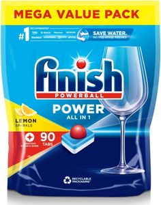 ฟินิช พาวเวอร์ แท็บเล็ตสำหรับเครื่องล้างจาน 90 เม็ด กลิ่นเลมอน ทำความสะอาดและเพิ่มความเงางามทุกวัน - Product Image 2