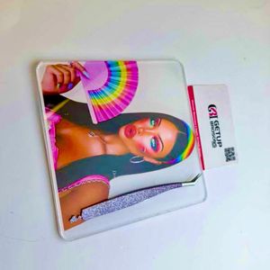 Herramienta de Belleza Magnética de Acrílico Sólido para Pestañas, Diseño Ecológico y Adorable, con Forma de Flor, Corazón y Mariposa, Personalizable - Product Image 1