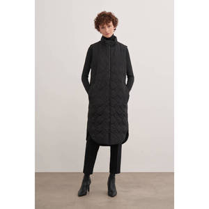 Chaleco Acolchado con Capucha y Ribete de Piel para Mujer, Talla Grande, Ropa de Invierno Impermeable - Product Image 1