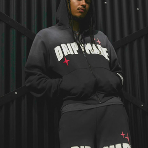 Sudadera con capucha personalizada de alta calidad con cremallera completa de estilo Y2K vintage callejero logotipo personalizable Sudadera con capucha con estampado de espuma 3D de lana unisex fabricante - Product Image 1