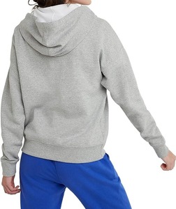 Sweat à capuche zippé pour femmes 80% coton 20% Polyester lavage en Machine léger sweat à capuche pour femmes haut court sweats à capuche manteau usine - Product Image 3
