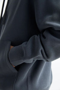 Sweat-shirts à capuche surdimensionnés en molleton 100% coton de qualité supérieure, personnalisables, pour hommes, avec poches et lacets pour l'hiver - Product Image 4