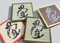 Tapis de style japonais en polypropylène imprimé double face avec caractères Kanji pour la restauration, les hôtels et l'ameublement domestique