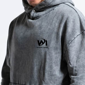 Vêtements pour hommes, basiques confortables, sweats à capuche effet délavé, vente chaude, qualité supérieure, respirants, sweats à capuche effet délavé pour hommes - Product Image 5
