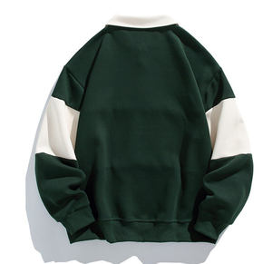 เสื้อโปโลแขนยาวสำหรับผู้ชายขนาดใหญ่พิเศษเสื้อโปโลรักบี้ลายทาง - Product Image 6