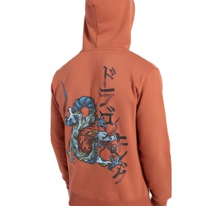 Customized Men's 380 GSM Fleece Pullover Hoodies Good Quality Screen Printed Casual Outdoor Full Sleeve <b>Winter</b> Plain Dyed Hoodie - Product Image 2