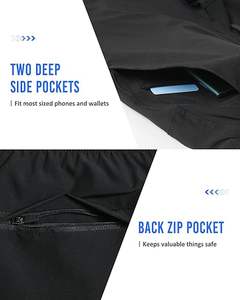 Wholesale Running Wear <b>Men</b> Polyester Custom <b>Compression</b> Sweat Training Workout Fitness Athletic Sports Running Gym <b>Shorts</b> - Product Image 4