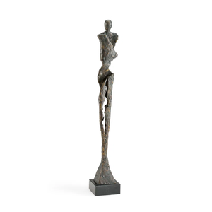 Sculpture en métal aluminium au design tendance, œuvre d'art artisanale, finition argentée de qualité supérieure pour les intérieurs élégants, utilisations en voyage - Product Image 5