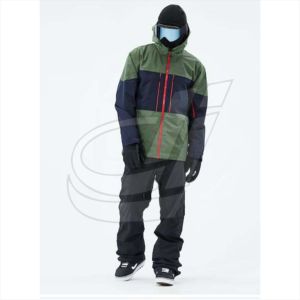 Traje de esquí unisex para exteriores, abrigo impermeable de invierno con cuello levantado, conjunto de chaqueta y pantalones de Snowboard - Product Image 5