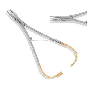 Baumgartner Steel Needle <b>Holder</b> TC Insert for Secure Suturing Reliable Surgical <b>Stitching</b> Tool Medical Dental Veterinary Use - Product Image 3