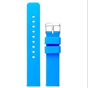 JD417 Unisex 20mm Blue Silicone Soft Sport <b>Watch</b> Band Smartwatch Adjustable Waterproof Breathable <b>Watch</b> Parts <b>Watch</b> Strap - Product Image 1