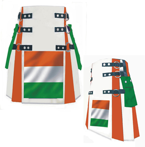 Mode ethnique Kilt utilitaire 100% coton jupe à carreaux bas prix fait à la main par Leather Artisan - Product Image 6