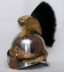 드래곤 군사 기병 제국 나폴레옹 헬멧의 중세 황동 카스크 장교