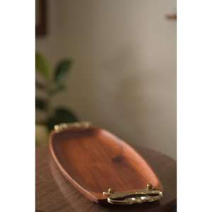 Bandeja de Madera Ligera para Servir, Fácil de Transportar, Ideal para Usuarios Mayores y Tareas Domésticas Diarias - Product Image 1