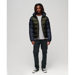 Latest Design <b>Men's</b> Canvas Puffer <b>Jacket</b> with Front Logo Waterproof & Breathable High Quality - Product Image 3