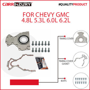 Carrhzury Kit di tenuta principale posteriore 12633579 in alluminio per Chevy GMC 4.8L 5.3L 6.0L 6.2L Silverado 1500 Sierra 2500 HD - Product Image 2