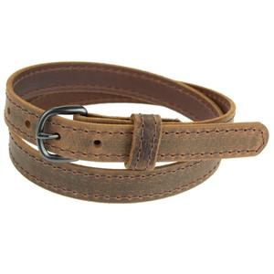 Nuevo cinturón de cuero clásico para mujer, cinturón de Color a la moda, decoración de aleación, estilo dulce, Vestido vaquero para mujer, cinturón de cuero genuino - Product Image 6