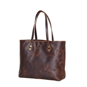 กระเป๋าโท้ทหนังแท้สำหรับผู้หญิงคุณภาพสูงกระเป๋าถือแบบลำลองสไตล์ร้อนแรงขายส่งในราคาที่เหมาะสม - Product Image 4