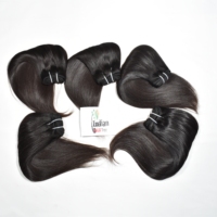Extensions de cheveux humains indiens Remy 100% naturels, vierges, bruts, de donneur unique, cuticules alignées, lisses, noirs, prix de gros