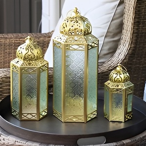 Linterna de vela hecha a mano Impresión de logotipo personalizado elegante antiguo moderno elegante diseñador único hogar boda decoración 2024 - Product Image 5