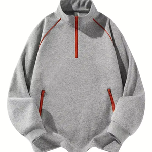 Custom Men's Casual Sports <b>Sweatshirt</b> Solid Design Regular Fit Crew Neck Long Sleeve Non-Stretch <b>Fleece</b> Fabric Winter 100% - Product Image 1