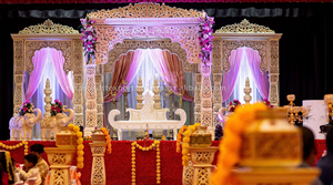 Mejor Evergreen Fiber Bollywood Boda Mandap Configuración Venta Clásico Moderno Indio Escenario Decoración Exportador Tradicional Hindú Mandap Reino Unido - Product Image 2