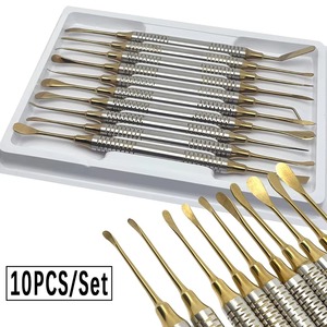 Kit de 10 Piezas de Elevadores Periósticos para Implantes Dentales, Herramienta Separadora Reflectante y Retráctil para Cirugía Periodontal Oral Maxilofacial - Product Image 1