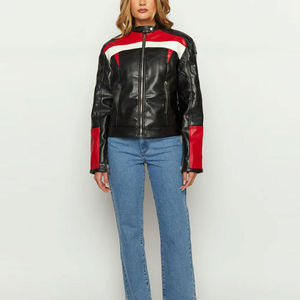 Veste en cuir pour femmes tendance à vendre, 100% cuir, coupe classique, veste en cuir tendance pour femmes - Product Image 6