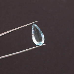 Aigue-marine brésilienne naturelle 17x8mm, taille poire, 2,55 carats, pierre précieuse en vrac pour la fabrication de bijoux, pierre précieuse artisanale - Product Image 2