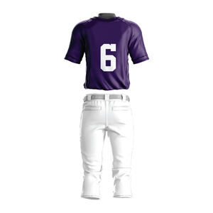 Venta al por mayor de uniformes de béisbol bordados personalizados transpirable y elegante deportes jersey en blanco camisa impresa conjuntos opción barata - Product Image 2