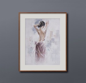 <strong>Nude</strong> Wall <strong>Art</strong> Sexy <strong>Nude</strong> Girl Wall <strong>Art</strong> Women <strong>Nude</strong> Back Oil Painting on Canvas - Product Image 2