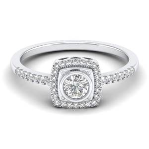 Reyes ขายส่งแหวนเพชรโมอิส0.42Ct เจียระไนทรงกลมสำหรับผู้หญิงของแท้925เงินสเตอร์ลิงเครื่องประดับของขวัญสำหรับการหมั้น - Product Image 5