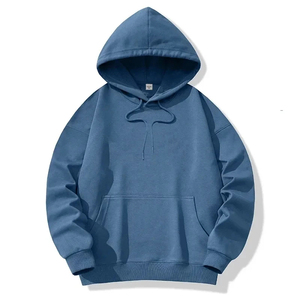 ผู้ผลิตเสื้อฮู้ดดี้โอเวอร์ไซส์พิมพ์ลายพัฟสไตล์ฮิปฮอปสตรีทแวร์แบบกำหนดเอง เสื้อฮู้ดดี้ผู้ชายไซส์ใหญ่ เสื้อสเวตเชิ้ตแบบยูนิเซ็กซ์ - Product Image 5