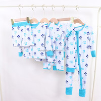 Combinaison en bambou personnalisée pour bébés et tout-petits, barboteuse boutique à imprimé floral, pyjama pour garçons et filles